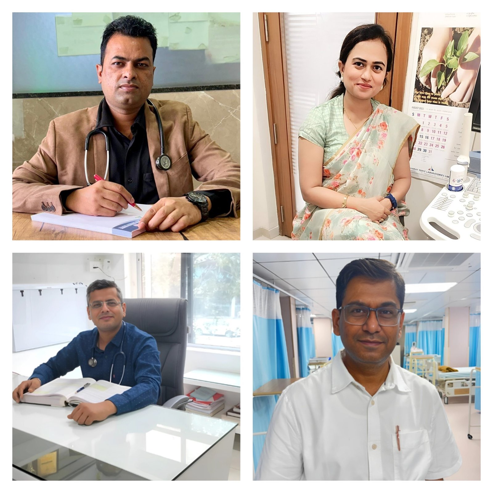 Team of Doctors at Kaiwalya Hospital Indore – Dr. Sunil Mukati, Dr. Mukesh Sharma, Dr. Arvind Kag, Dr. Arpana Jain