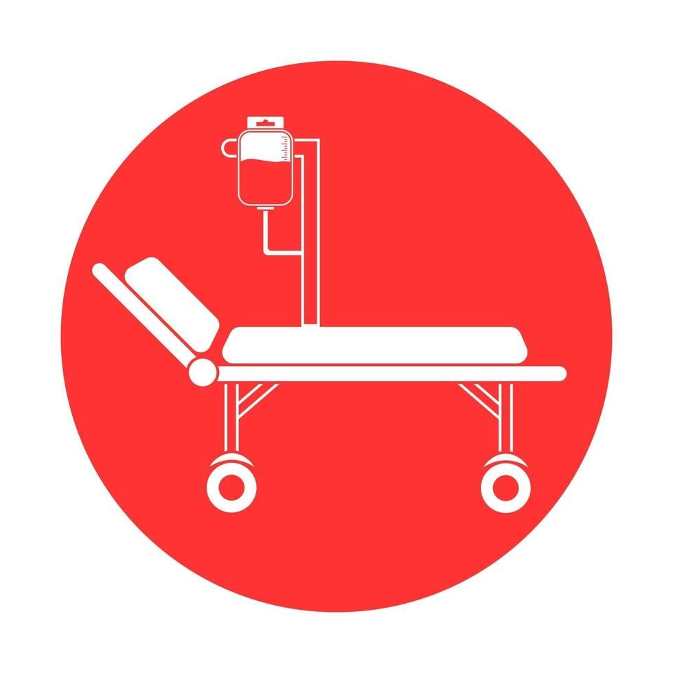 "Hospital bed with IV drip facility at the best hospital in Khandwa Road Indore